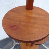 Mahogany art deco floor lamp