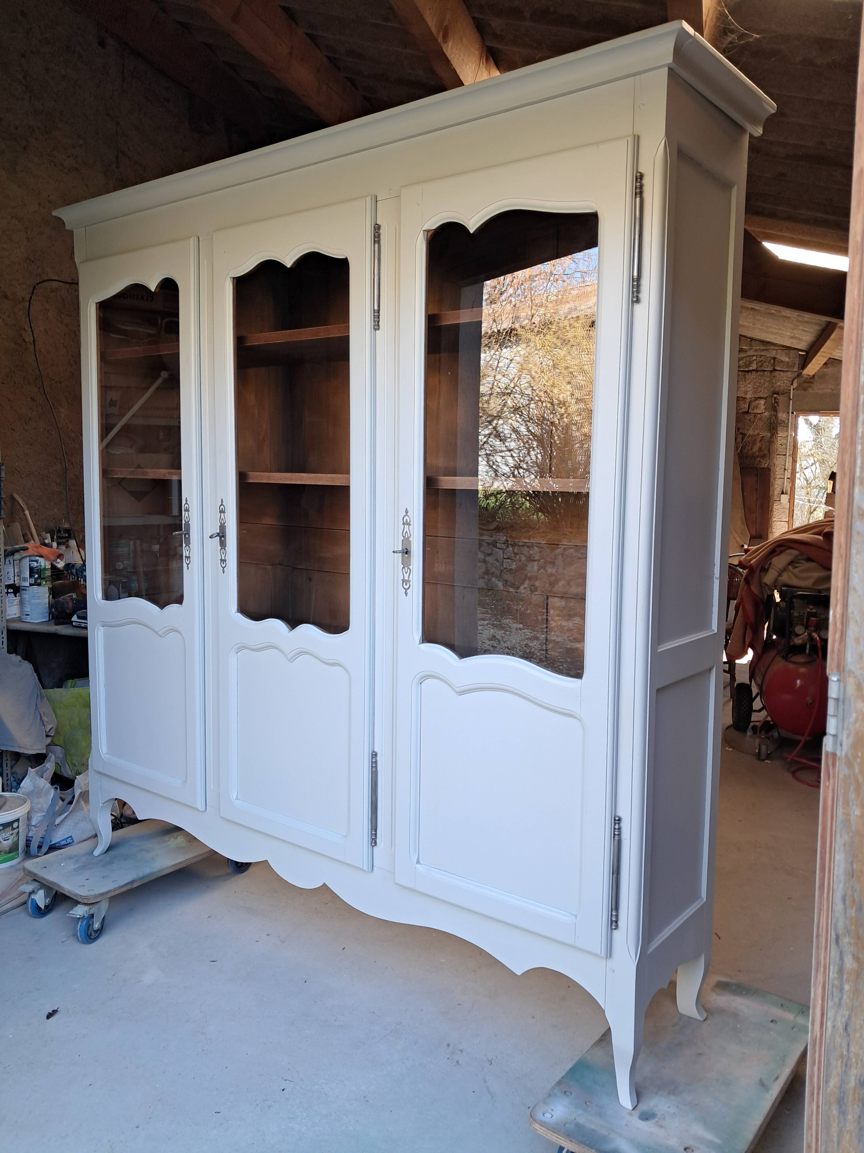 Small renovated beech bookshelf