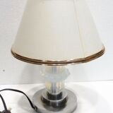 Lampe ancienne design première parte XXème siècle corps verre opalescent