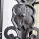 Art Nouveau cast iron coat rack