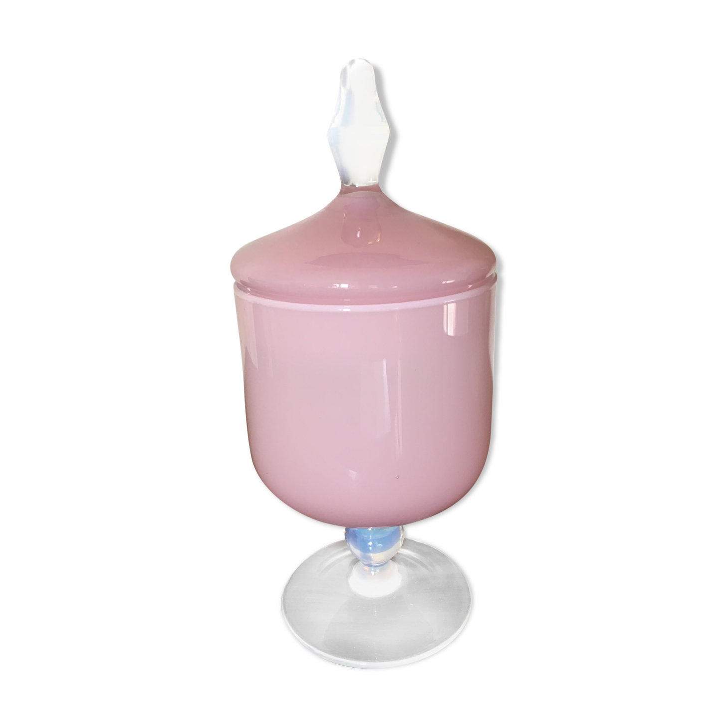 Pink opaline stand candy