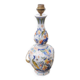 Antique Desvres Style Earthenware Lamp Base