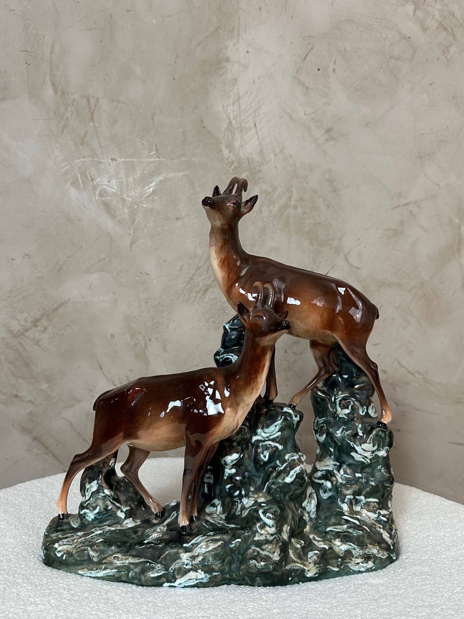 Ceramic Chamois Statue