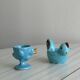 Ceramic egg cup duo