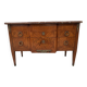 Louis XVI chest of drawers in wood veneer marquetry, 20th century