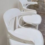 Set of 3 bentwood restaurant bar stools bistro