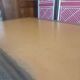 Louis XVI style desk, leather top, 3 drawers and writing tablets