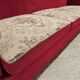 1970s, Danish 3-seater drop arm "Spanish" sofa, red furniture velour.