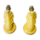Pair of earthenware sconces, vintage 50s