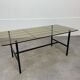Coffee table metal and glass, 50s