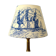 Abat-jour décoration marine, antique toile de Jouy bleu