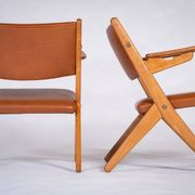 Fauteuils Architecturaux par Arne Hovmand Olsen, Danemark, 1970s, Set de 2