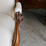 Pair of walnut armchairs mark from the 19th century