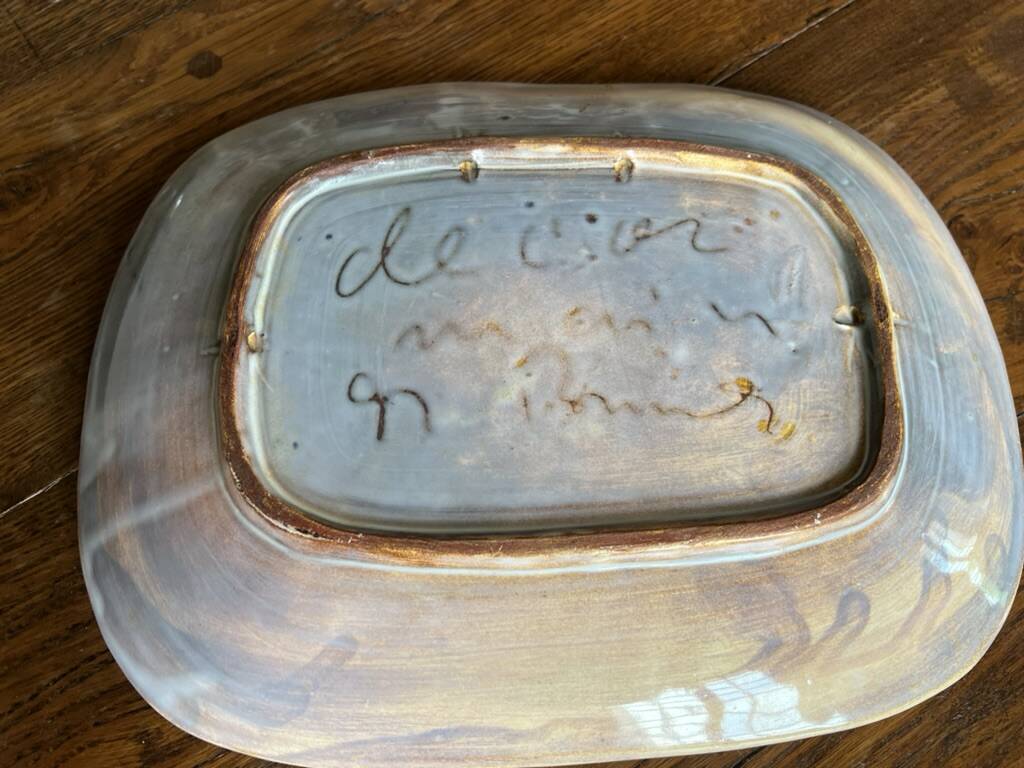 4 Plates by Kurt Brunner and Monique Pansier (Poterie du Verseau, Vallauris)