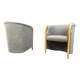 Pair of Italian armchairs, 1980s