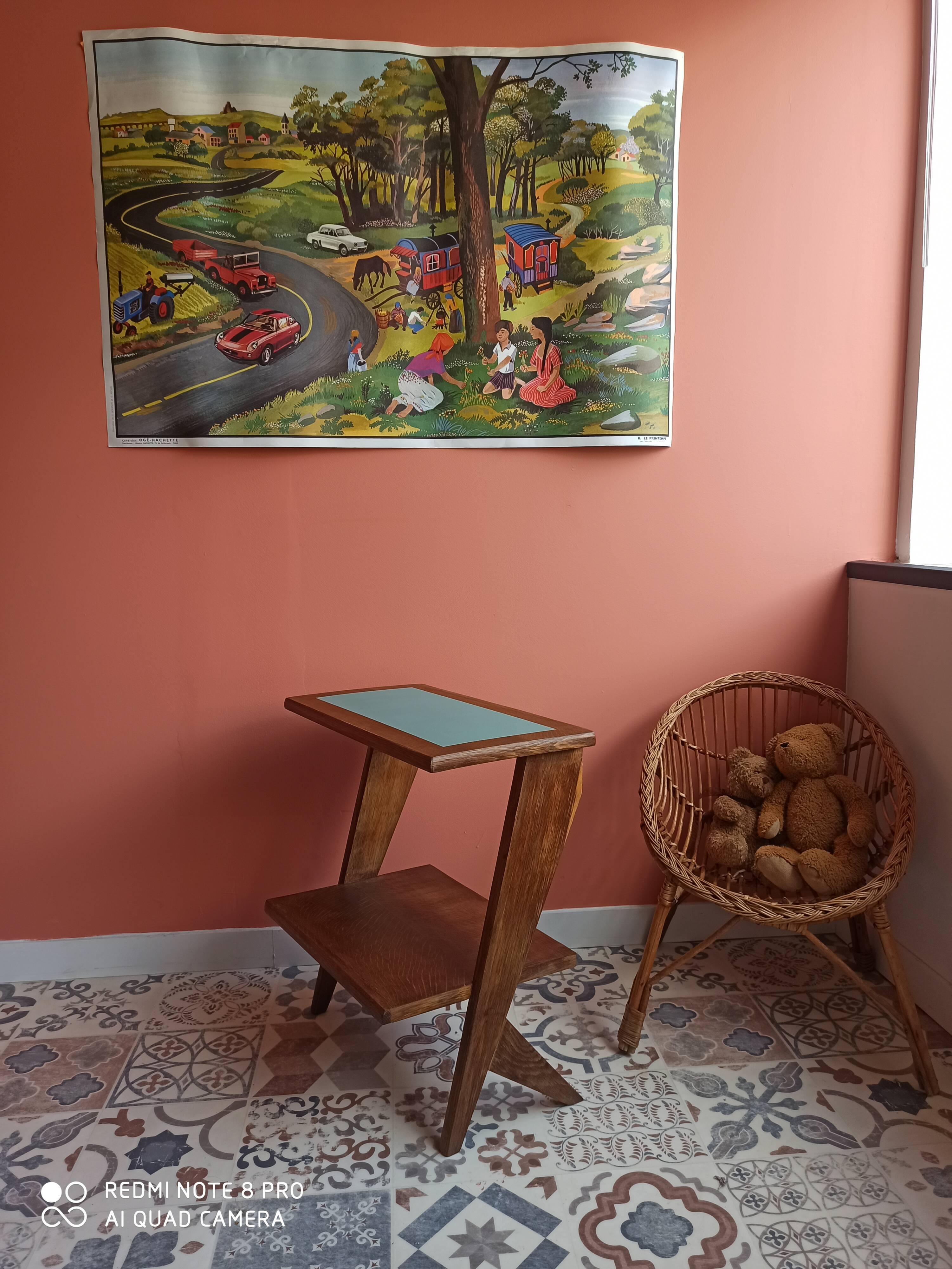Scandinavian vintage bedside table