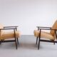1960 Henryk Lis Mid Century Armchair in Yellow