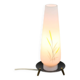 Mid-Century Italian Brass and Opaline Table Lamp