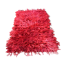 Angora wool red color shaggy rug long pile filikli tulu carpet flokati rug shag tulu hairy rugs 68 x 154 cm