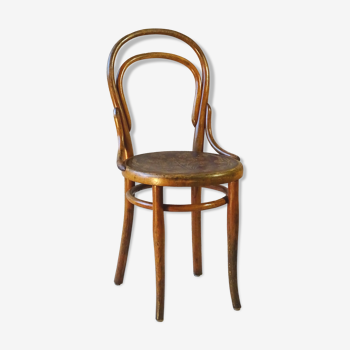 Chaise Thonet N°14 1/2 ,assise bois fleurie, 1900