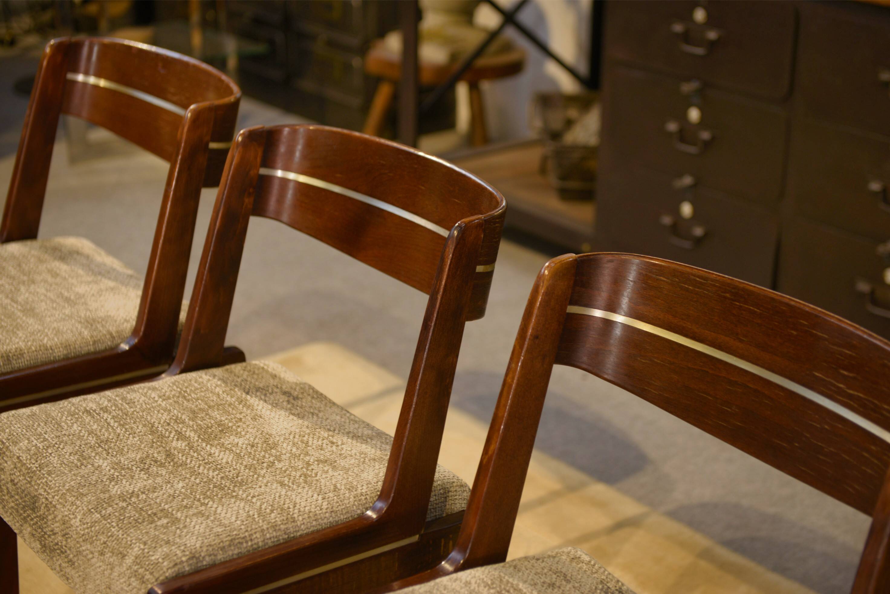 Set of 4 Scandinavian chairs from the 1960s.