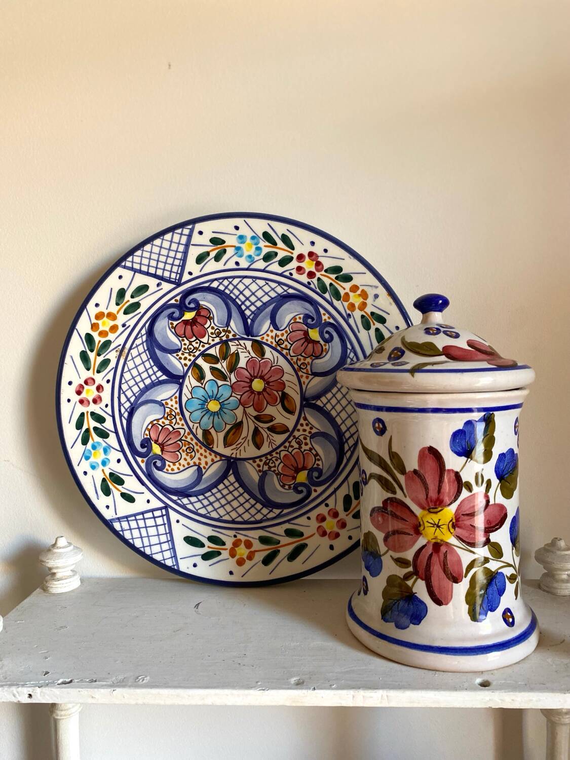 Antique ceramic sugar bowl