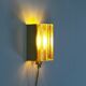 Brass & clear  glass wall light by Vitrika – Model Atlactic