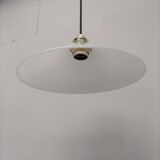 Pair of opaline pendant lights