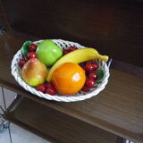 Fruit basket, ceramics, interior or table decoration, 1960