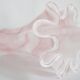Vintage light pink baby vase mid-century in thick Murano glass, Italy, 2000s.
