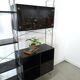 Deens design Denka modulaire kast met chromen houders en planken