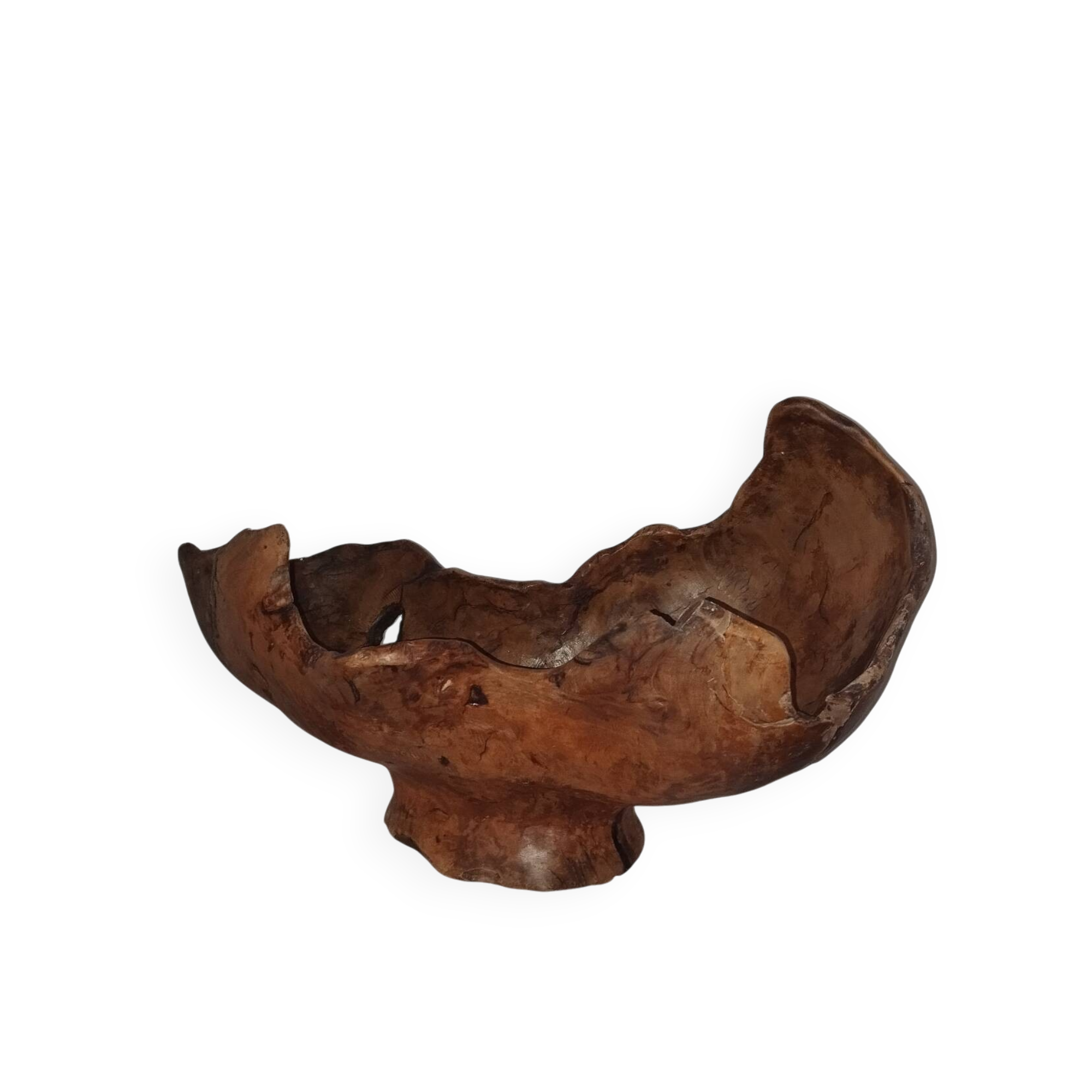 70s olive wood monoxyl cup