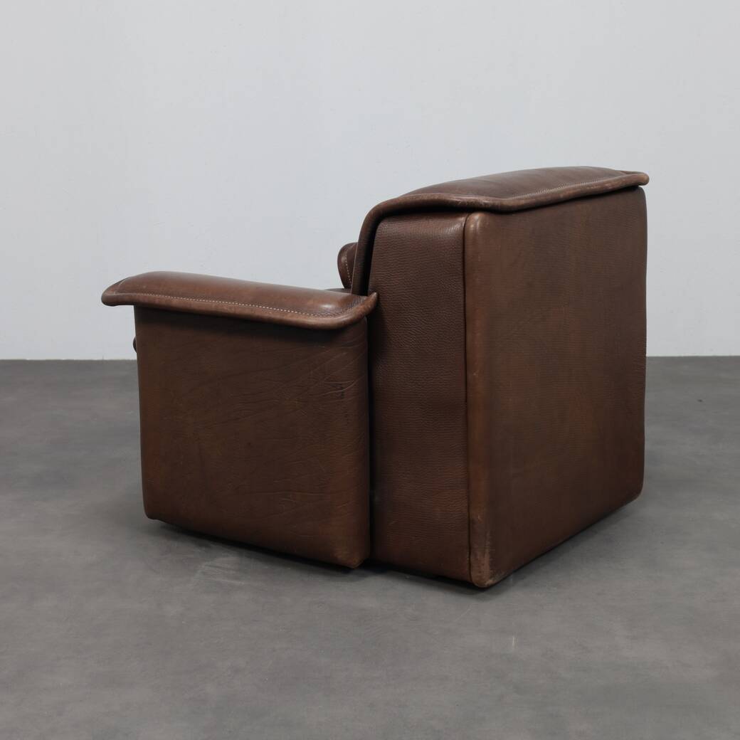 DS-12 leather lounge chair by De Sede, Switzerland, 1970s