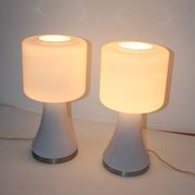 Vistosi Murano Lamp Vintage 70 Italy x2