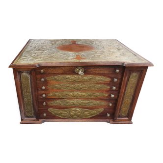 Silversmith box household treasure XIXth