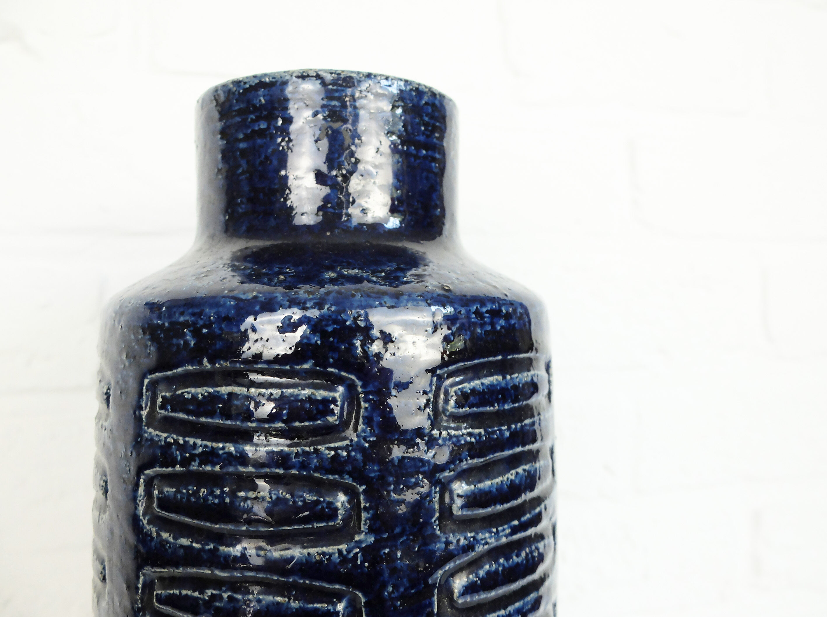 Ceramic vase C15 in cobalt blue Per Linnemann-Schmidt for Palshus, Denmark, 1960s