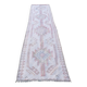 Vintage Turkish hallway rug 100x391 cm