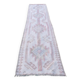 Vintage Turkish hallway rug 100x391 cm