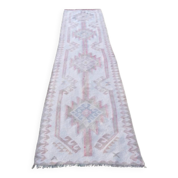 Tapis de couloir turc vintage