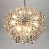 Glass ice Murano chandelier by Kalmar, Austria, 1960s