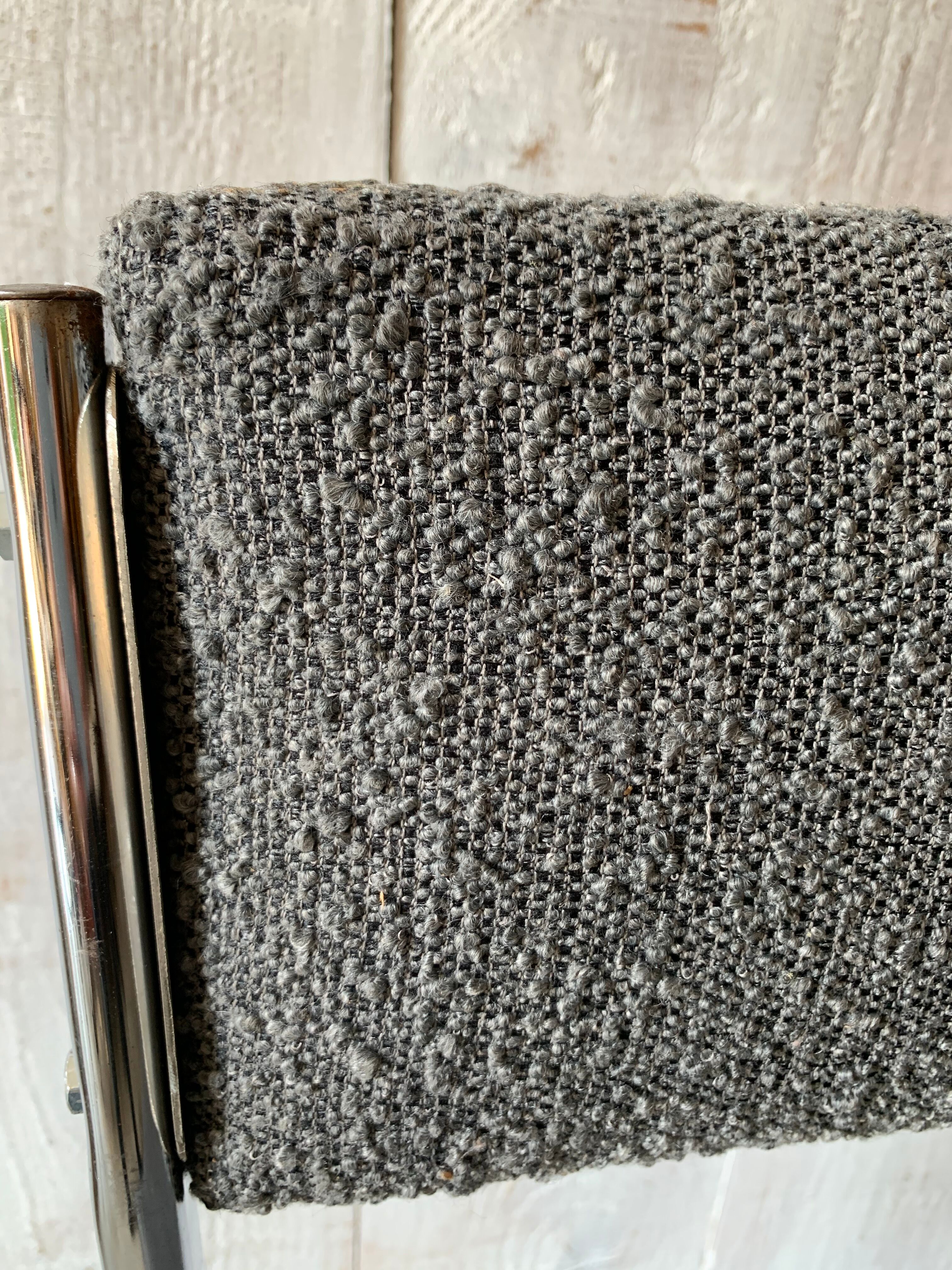 Series of 4 chrome chairs