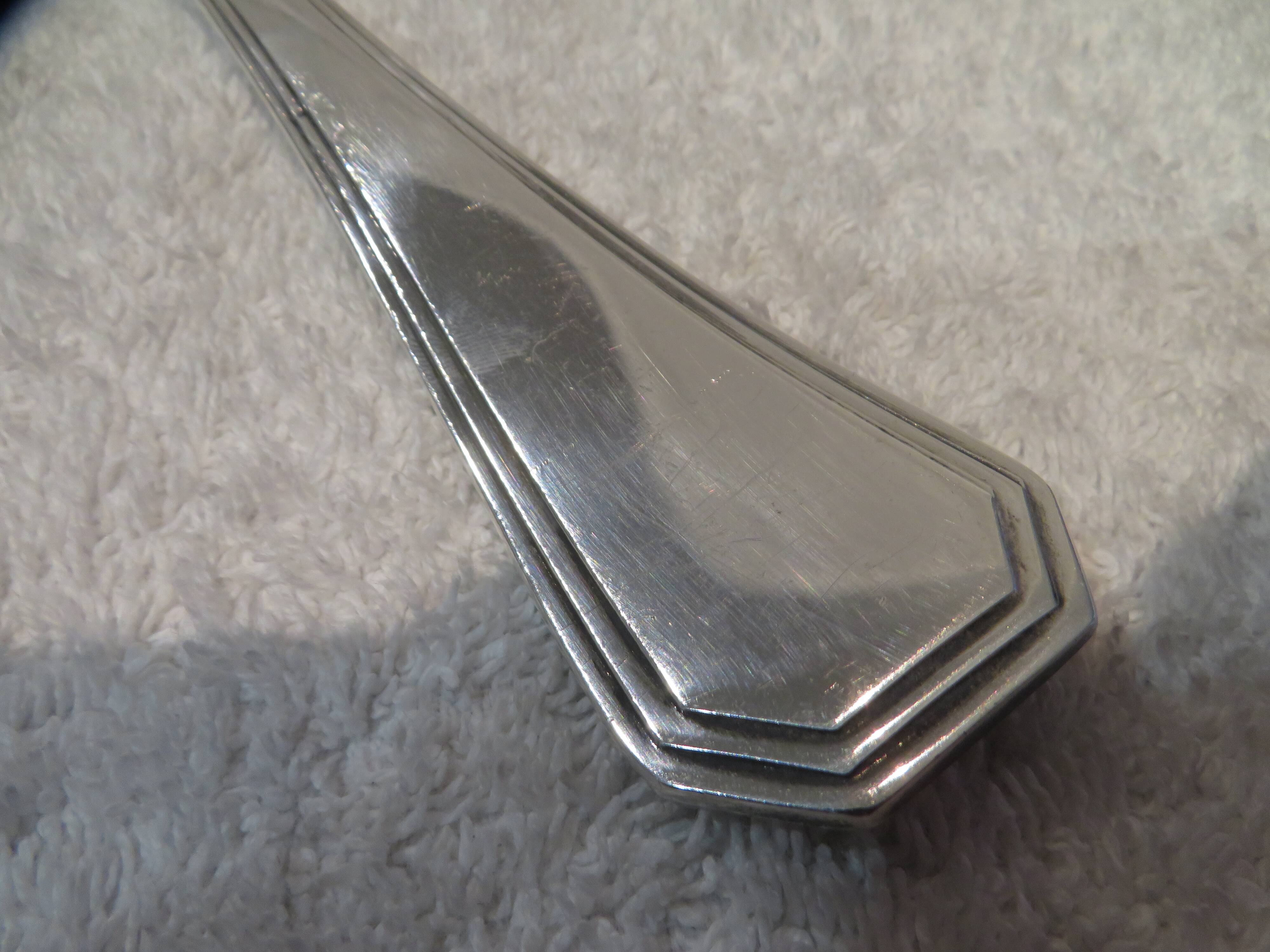 Christofle America silver plated soup ladle, 32.3cm