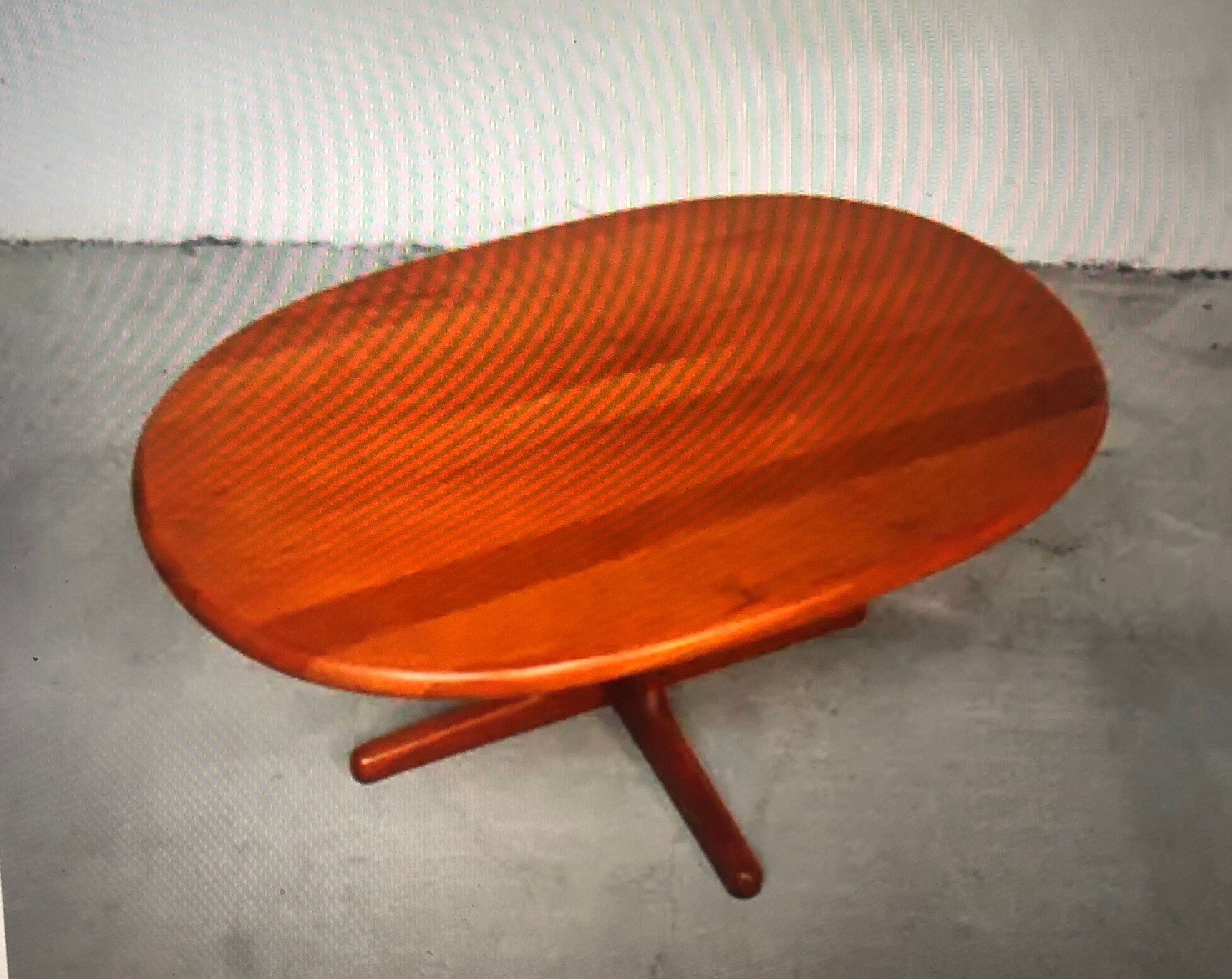 Oval coffee table Glostrup teak 60s