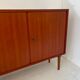 Buffet enfilade étroite scandiinave en teck