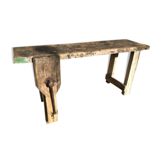 Wood workbench