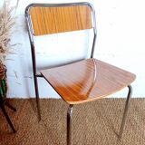 5 Marbled brown formica chairs