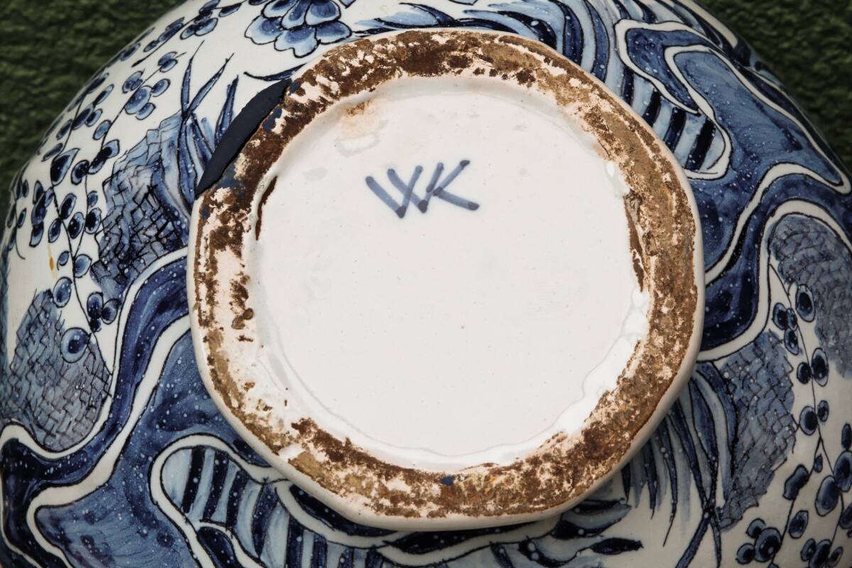 Paire de potiches couvertes, Delft, 18ème, Willem Van der Kool