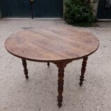Table ronde à volets