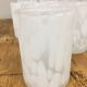 White speckled translucent glass whisky service