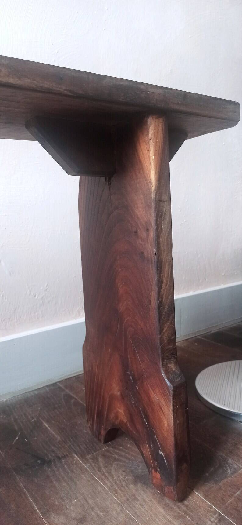 Vintage solid wood farm bench